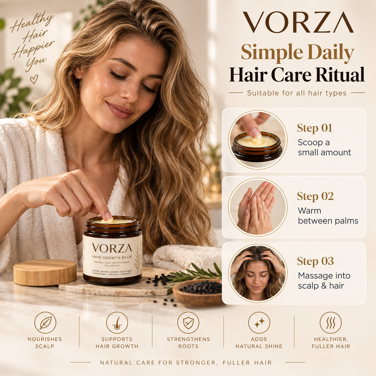 VORZA Hair Growth Balm