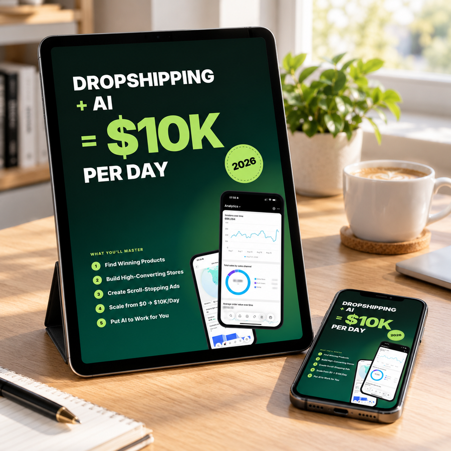 Dropshipping + AI Guide – Step-by-Step Playbook (PDF)
